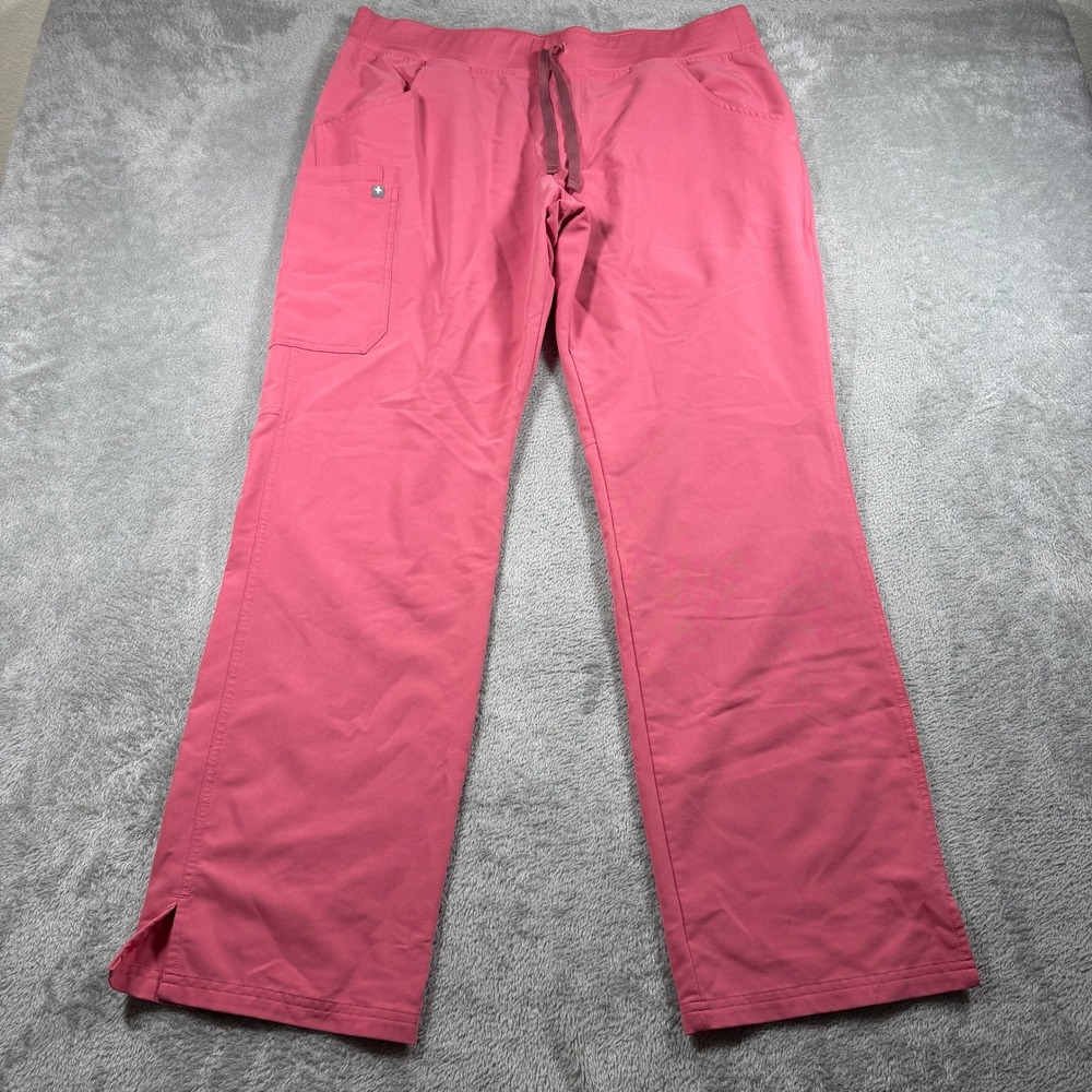 Figs Kade Cargo Scrub Pants Women XL/T Pink Technical Collection T21004T